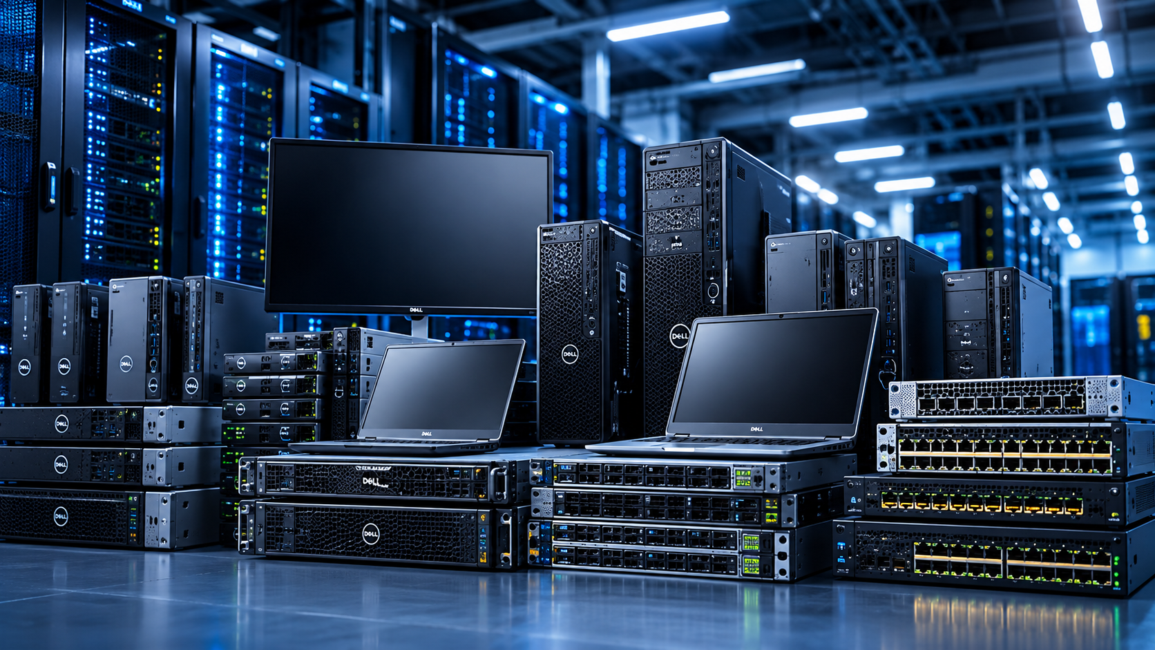 Computadores, notebooks, servidores e equipamentos de rede comprados pela RenovaAtivos